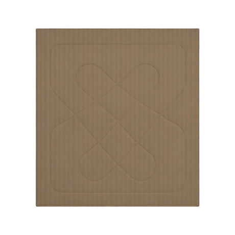 Solid Polyester Double Comforter- Camel