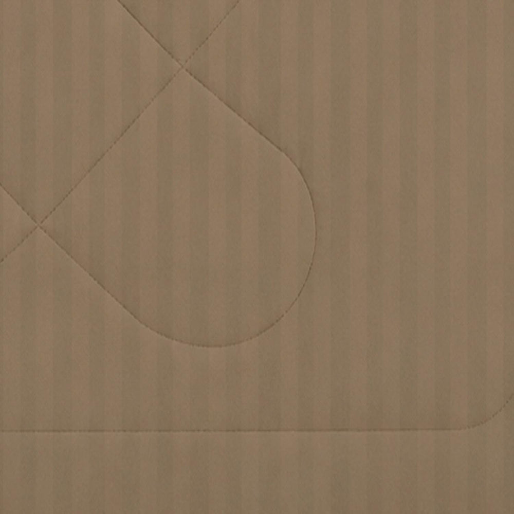 Solid Polyester Double Comforter- Camel