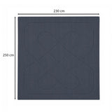 Solid Polyester Double Comforter- Dark Grey