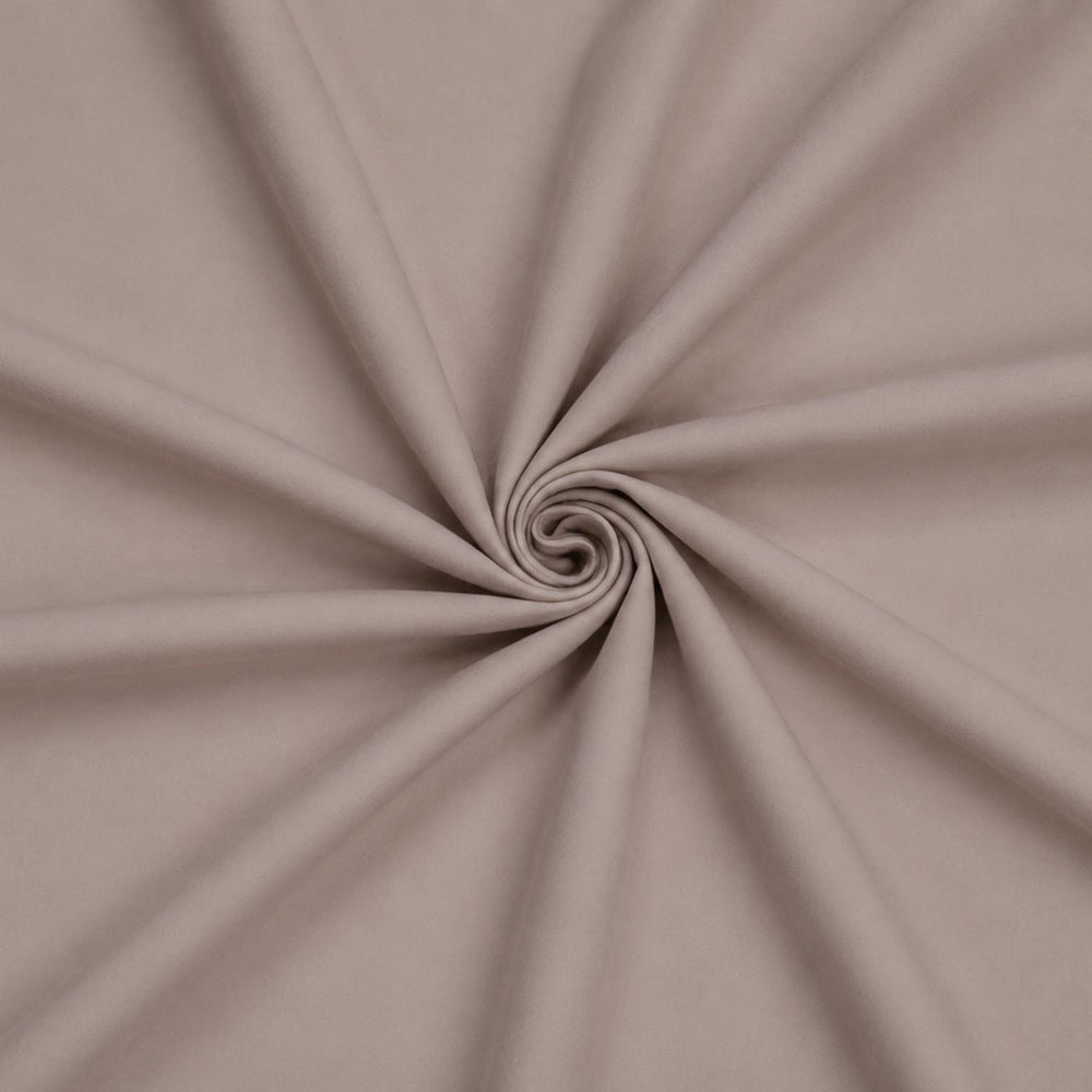 Solid 4 Pieces Polyester Double Bedding Set- Mocha