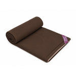 Solid 4 Pieces Polyester Double Bedding Set- Mocha