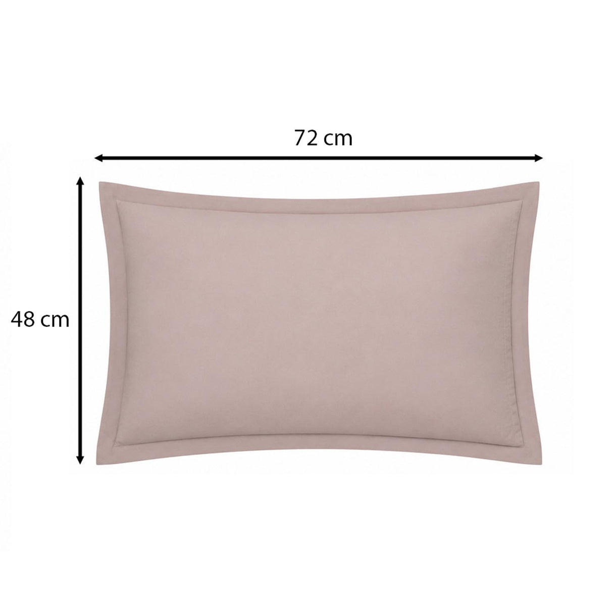 Solid 4 Pieces Polyester Double Bedding Set- Mocha