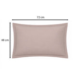 Solid 4 Pieces Polyester Double Bedding Set- Mocha