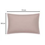 Solid 4 Pieces Polyester Double Bedding Set- Mocha