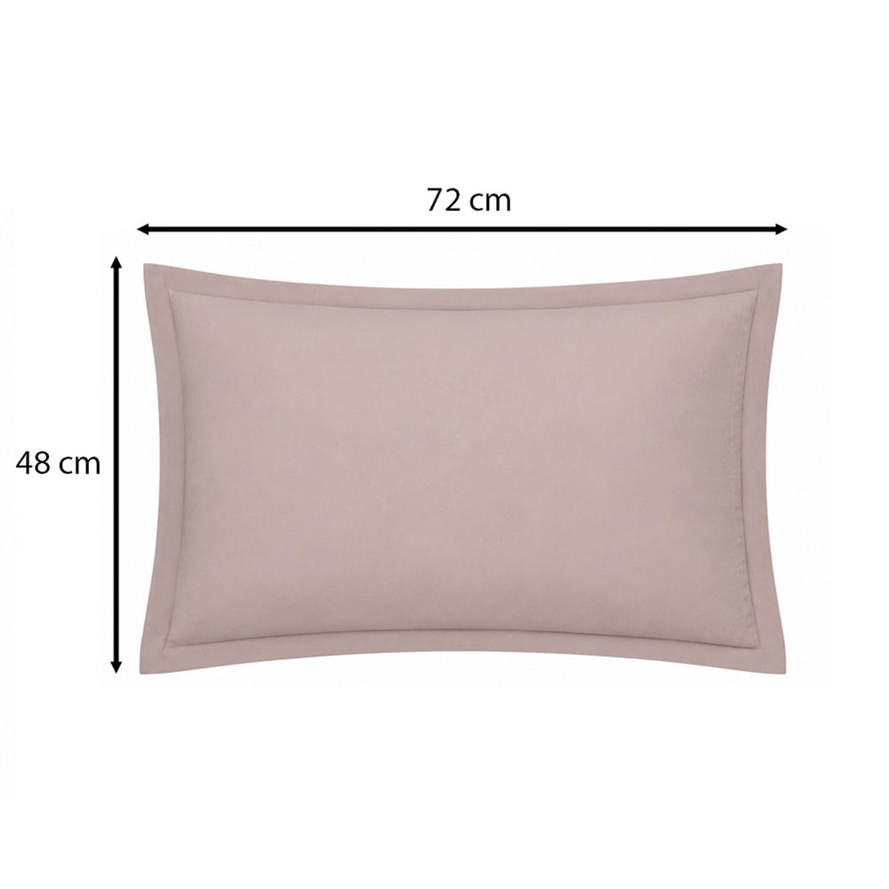 Solid 4 Pieces Polyester Double Bedding Set- Mocha