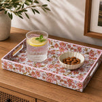 Large MDF Tray with Hand Grip- Pink