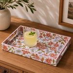 Small MDF Tray with Hand Grip- Pink