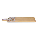 Rectangular Wooden Serving Board with Handle- Pink