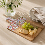 Wooden Serving Board with Handle- Pink