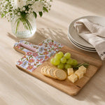 Wooden Serving Board with Handle- Pink