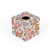 Square Wooden Tissue Box- Pink