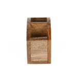 2 Compartments Wooden Organiser- Yellow