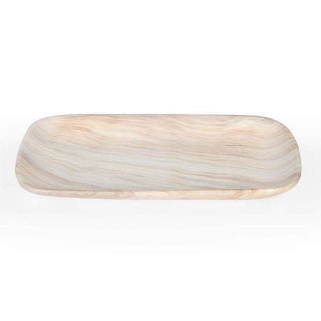 Decorative Ceramic Platter- White