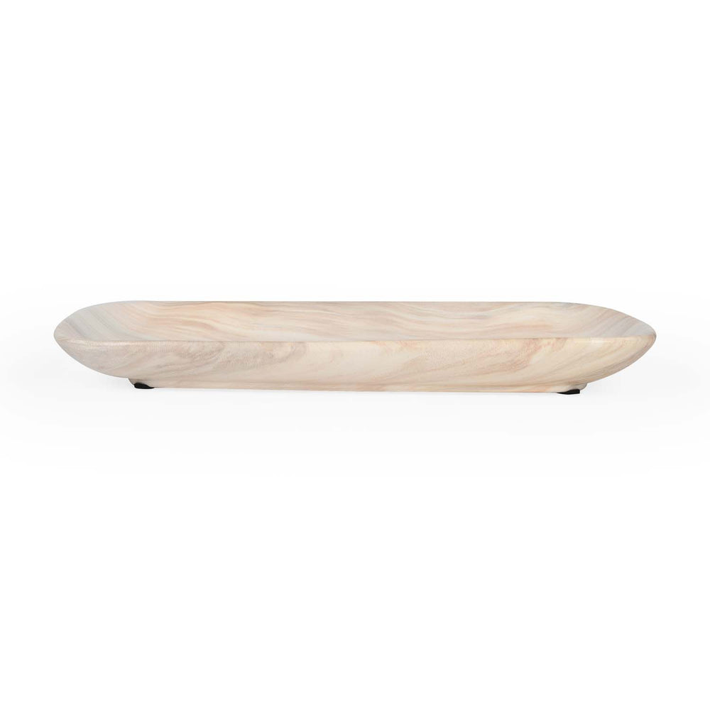 Decorative Ceramic Platter- White