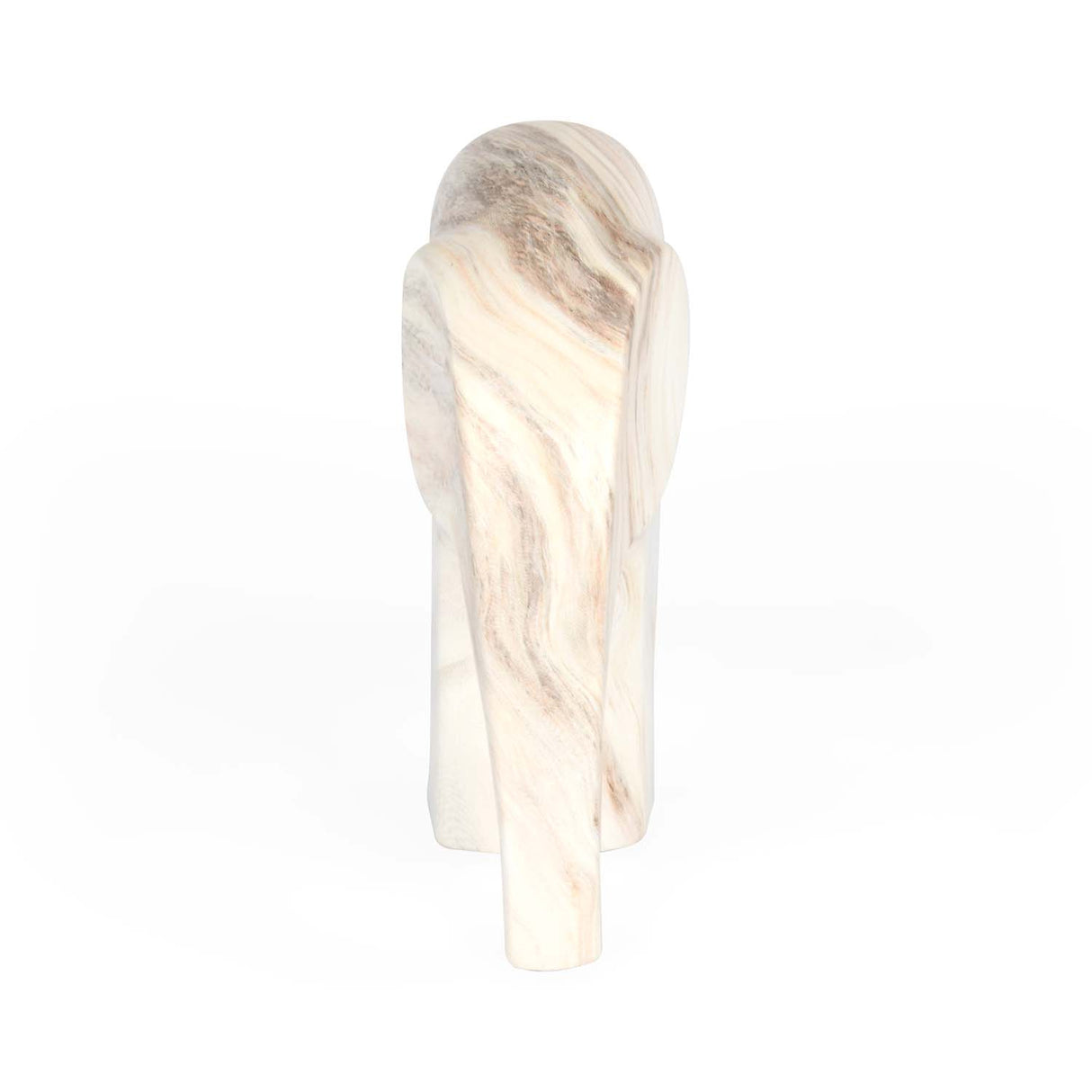Elephant Ceramic Showpiece- White, 19.7 cm