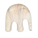 Elephant Ceramic Showpiece- White, 15 cm