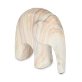 Elephant Ceramic Showpiece- White, 15 cm
