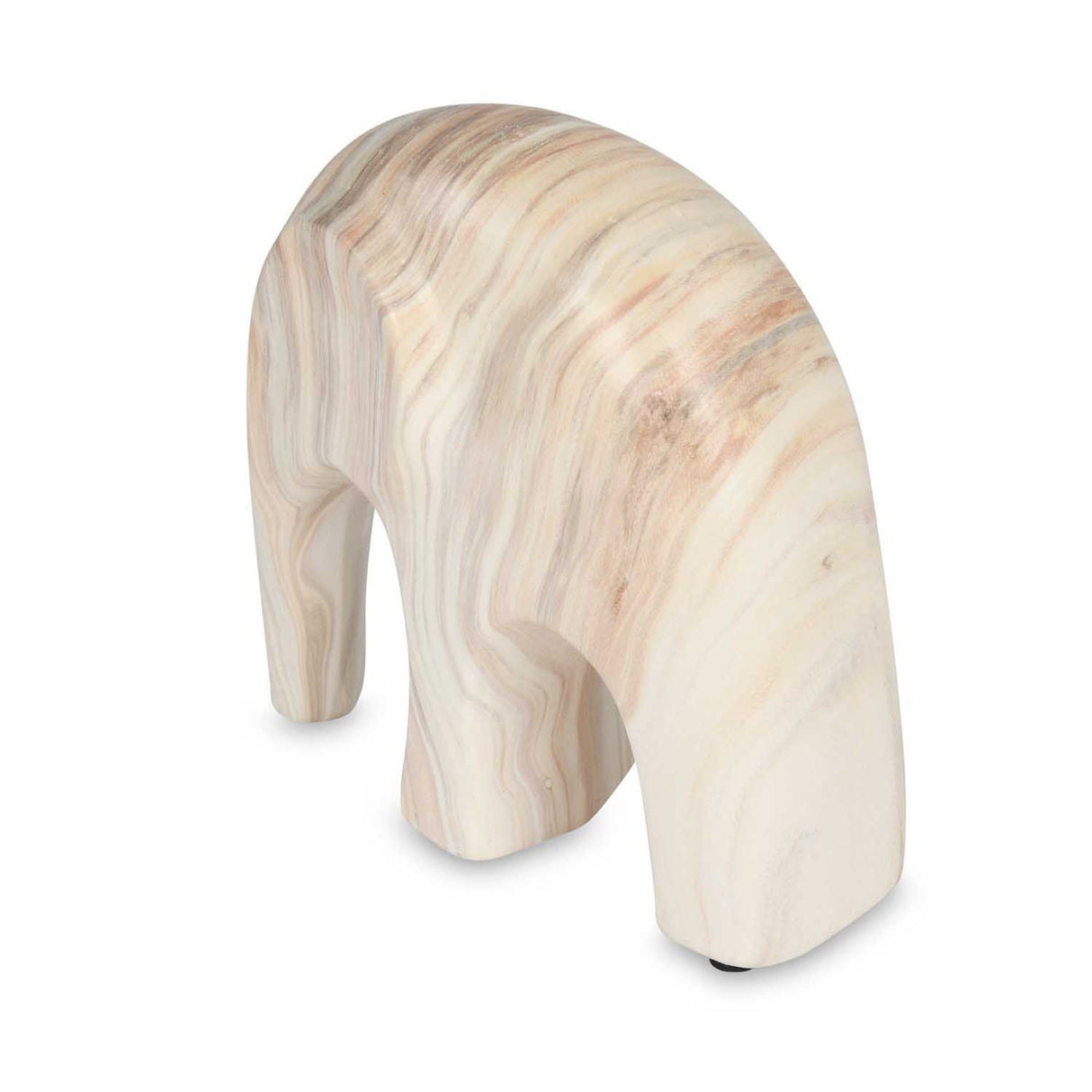 Elephant Ceramic Showpiece- White, 15 cm