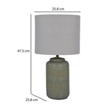 Jar Shaped Table Lamp- Grey