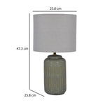 Jar Shaped Table Lamp- Grey