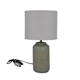 Jar Shaped Table Lamp- Grey