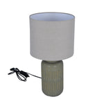 Jar Shaped Table Lamp- Grey