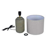 Jar Shaped Table Lamp- Grey