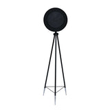 Gear Mechanism Floor Clock- Black & Silver