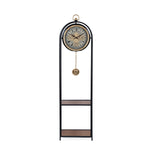 Grandfather Floor Clock- Black & Beige