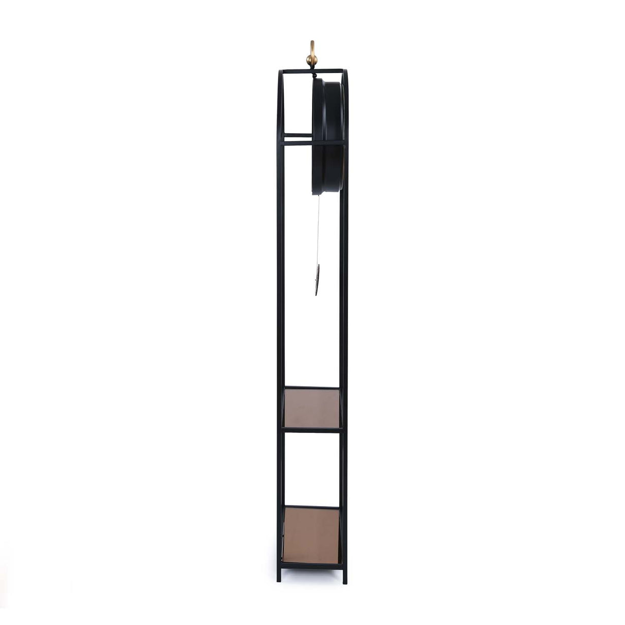 Grandfather Floor Clock- Black & Beige