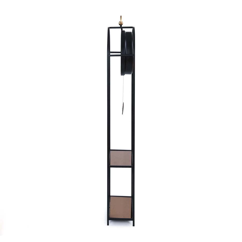 Grandfather Floor Clock- Black & Beige