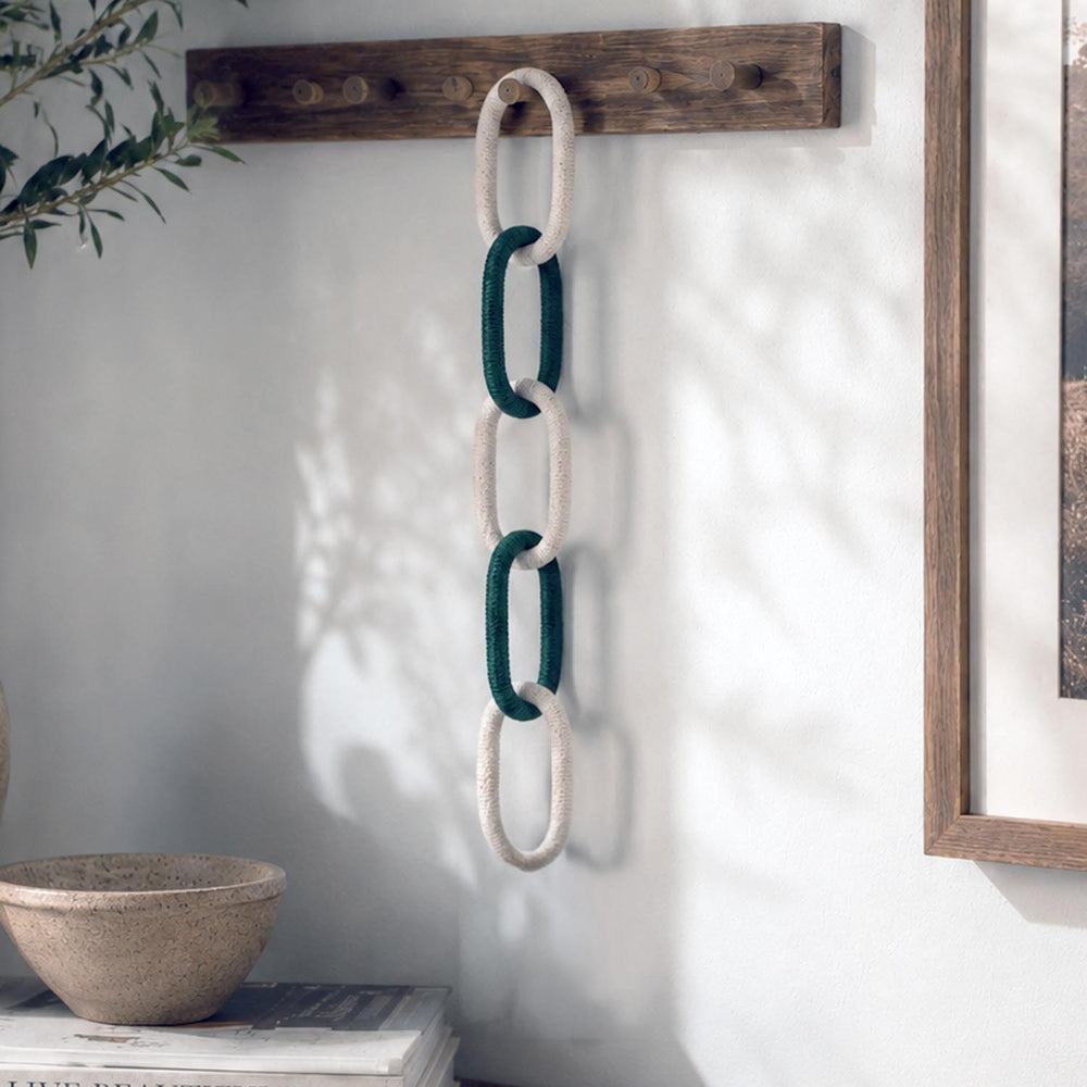 Decorative Knot Showpiece- Green & Beige
