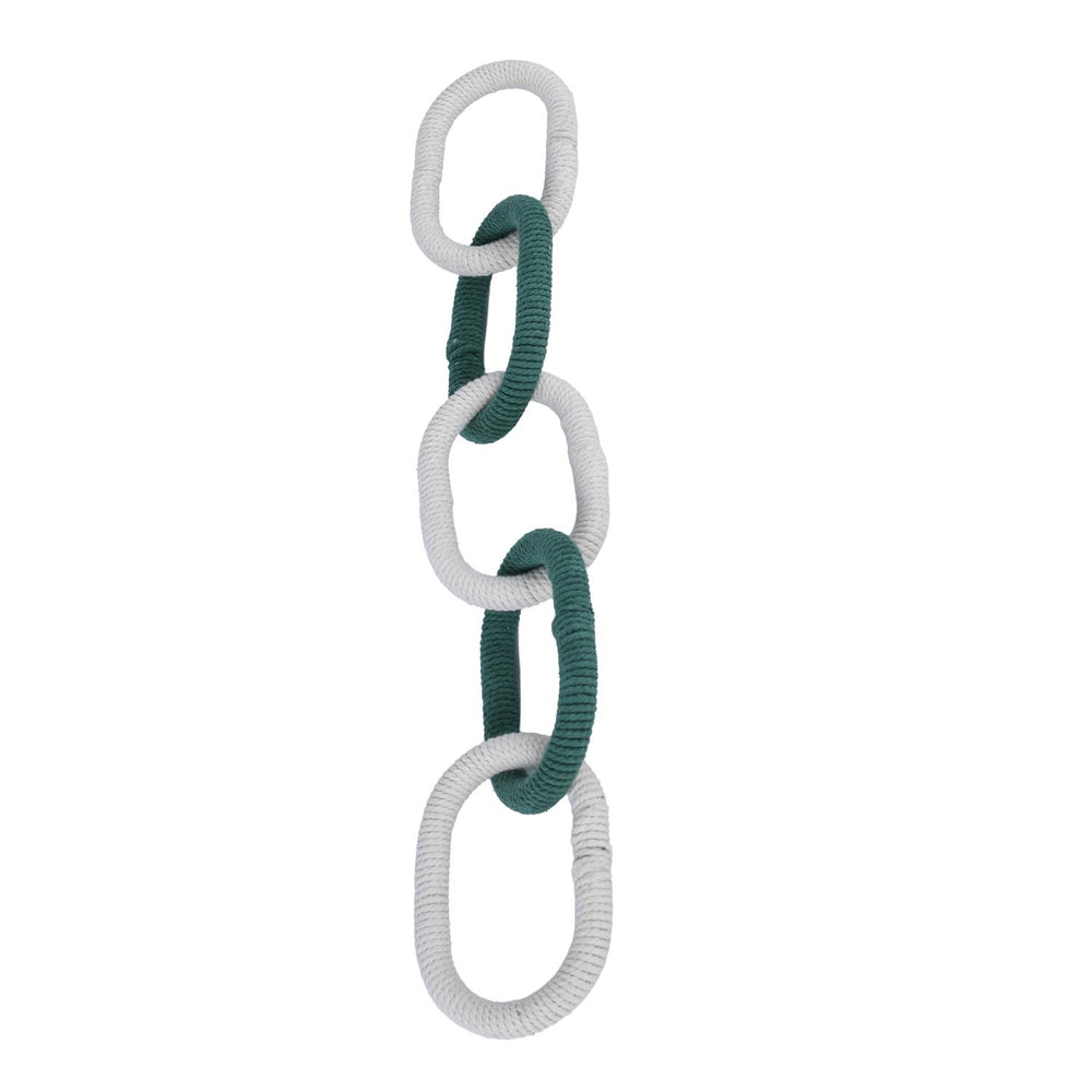 Decorative Knot Showpiece- Green & Beige