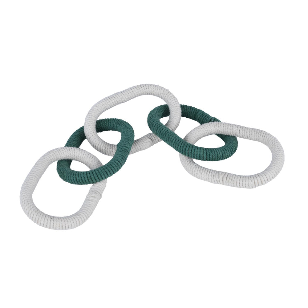 Decorative Knot Showpiece- Green & Beige