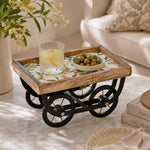 Lemon Lush Wooden Serving Platter- Yellow