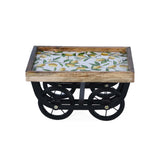 Lemon Lush Wooden Serving Platter- Yellow