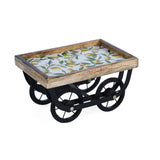 Lemon Lush Wooden Serving Platter- Yellow