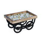 Lemon Lush Wooden Serving Platter- Yellow