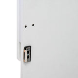 Tron 3 Door Wardrobe- Travertine & White