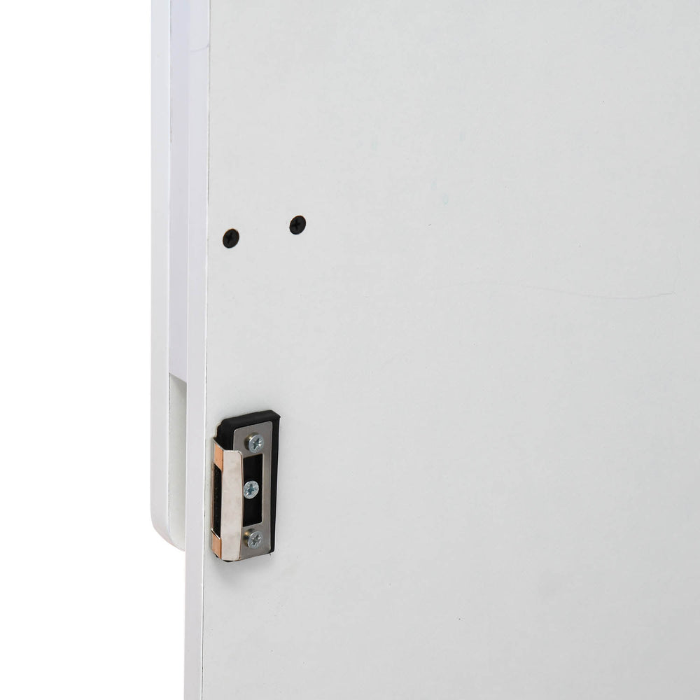 Tron 3 Door Wardrobe- Travertine & White