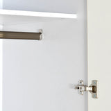 Tron 3 Door Wardrobe- Travertine & White