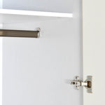 Tron 3 Door Wardrobe- Travertine & White