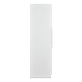 Tron 3 Door Wardrobe- Travertine & White
