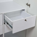 Tron 2 Door Wardrobe- Travertine & White