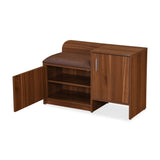 Magnus 2 Door Shoe Cabinet- Lyon Walnut