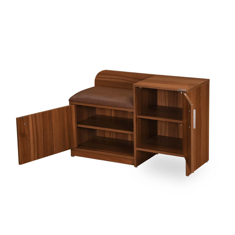 Magnus 2 Door Shoe Cabinet- Lyon Walnut