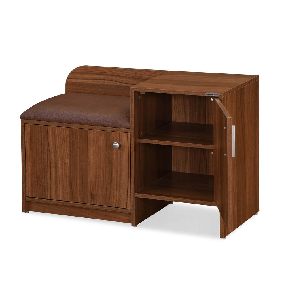 Magnus 2 Door Shoe Cabinet- Lyon Walnut