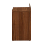 Magnus 2 Door Shoe Cabinet- Lyon Walnut