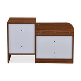 Magnus 2 Door Shoe Cabinet- Lyon Walnut