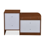 Magnus 2 Door Shoe Cabinet- Lyon Walnut